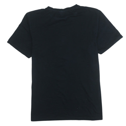 Ellesse Men's Black Crew Neck Short Sleeve Cotton T-Shirt Size L