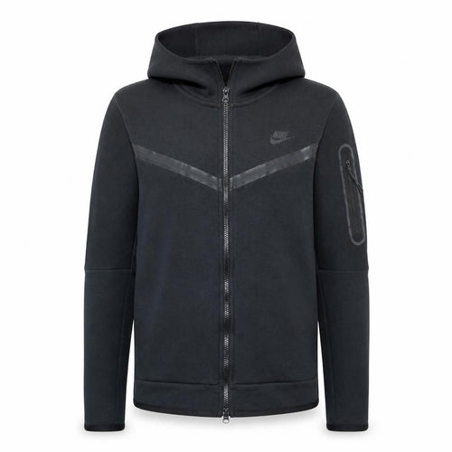 Nike Men's Black Full Zip Hoodie M Regular Fit Fleece