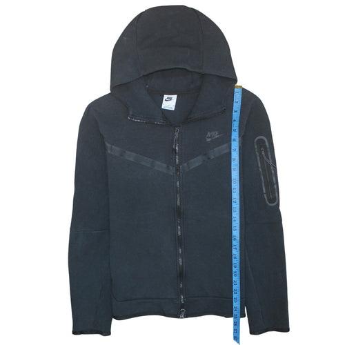 Nike Men's Black Full Zip Hoodie M Regular Fit Fleece