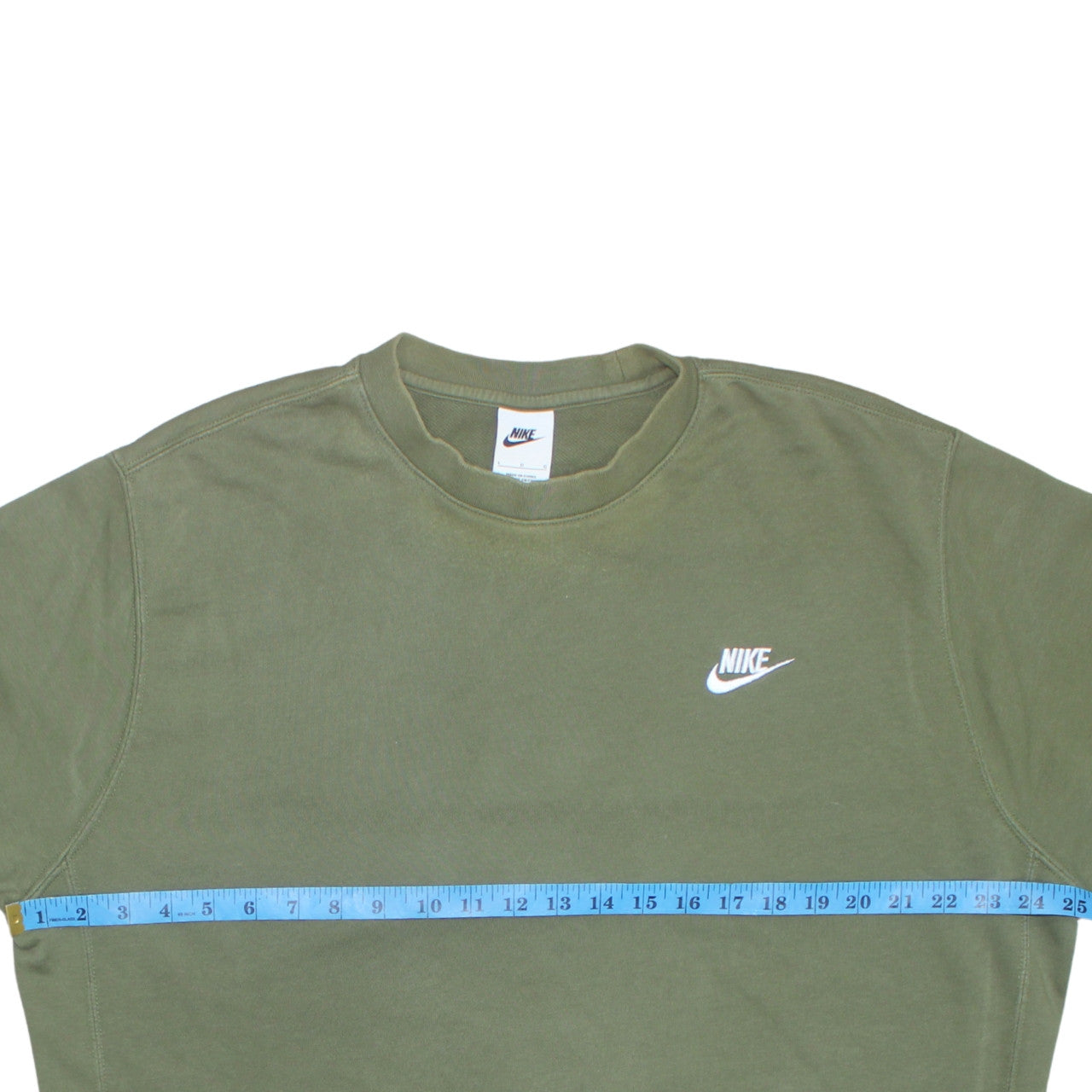 Nike Men's Green Crew Neck Pullover Sweatshirt Size L