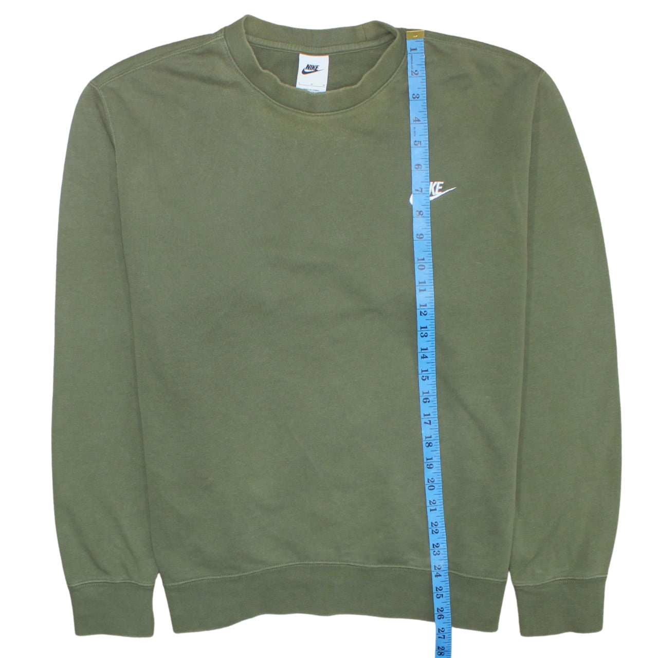 Nike Men's Green Crew Neck Pullover Sweatshirt Size L