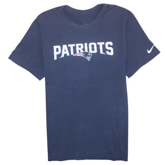 Nike Men's Blue Patriots Graphic Sports T-Shirt Size L