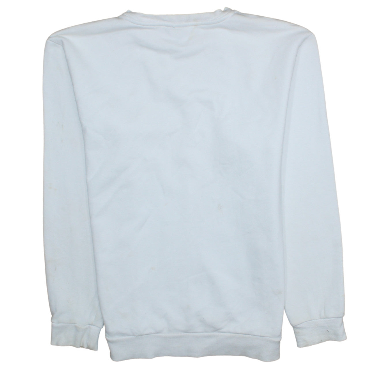 Ellesse Men’s White Pullover Sweatshirt L Logo Graphic Cotton Blend