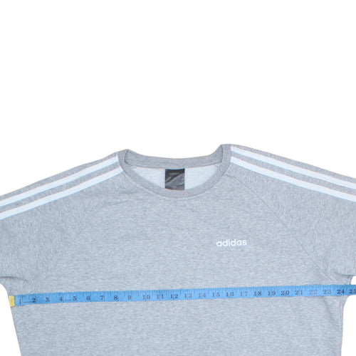 Adidas Women’s Grey Crew Neck Sweatshirt Small Classic Fit