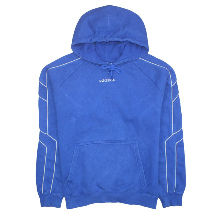 Adidas Men's Blue Pullover Hoodie Medium Fleece Sportswear