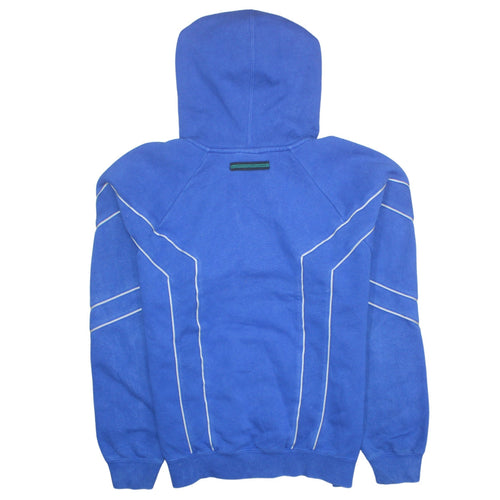 Adidas Men's Blue Pullover Hoodie Medium Fleece Sportswear