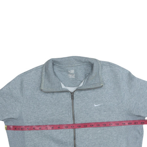 Nike Men's Grey Full Zip Sweatshirt M Regular Fit Athletic Dept