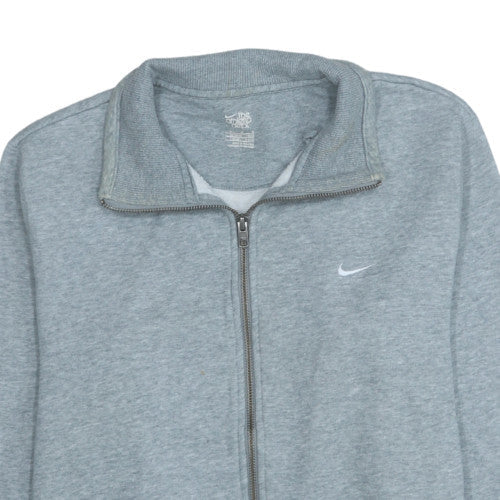 Nike Men's Grey Full Zip Sweatshirt M Regular Fit Athletic Dept