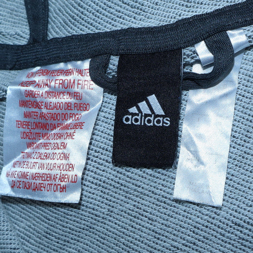 adidas Boys Grey Full Zip Hoodie 10-11 Years Sports Hooded Sweatshirt