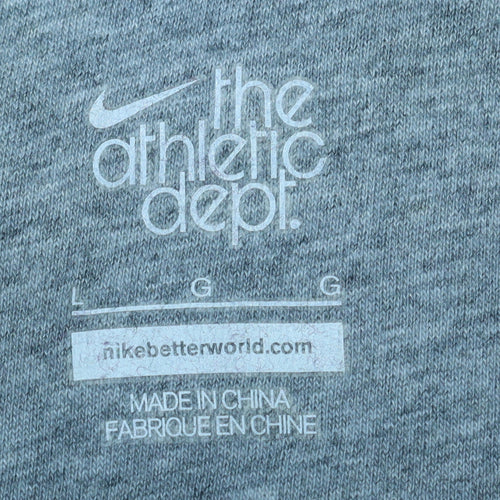 Nike Women Purple Full Zip Hoodie Sweatshirt L Athletic Dept