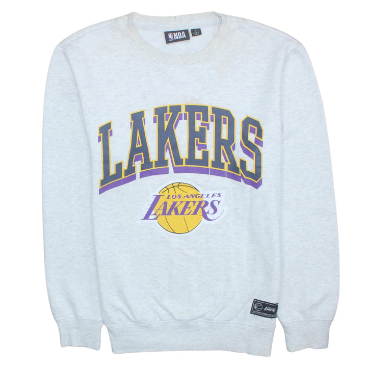 NBA Los Angeles Lakers Men's Grey Sweatshirt L Crew Neck Pullover