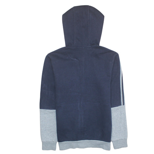 Adidas Boys Blue & Grey Full Zip Hoodie 13-14 Years Sports Fleece