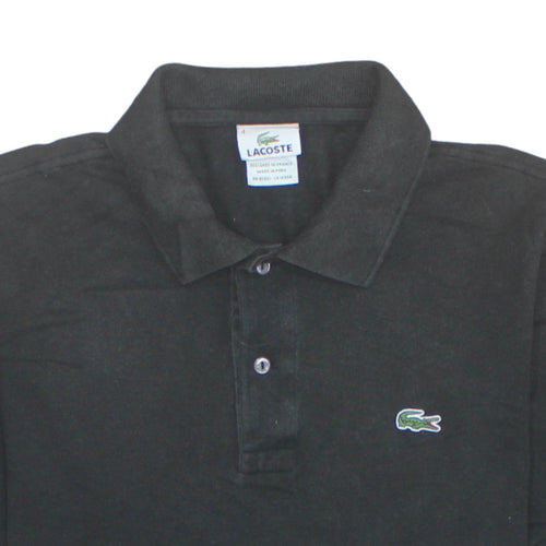 Lacoste Men's Black Cotton Polo Shirt Size M Classic Logo