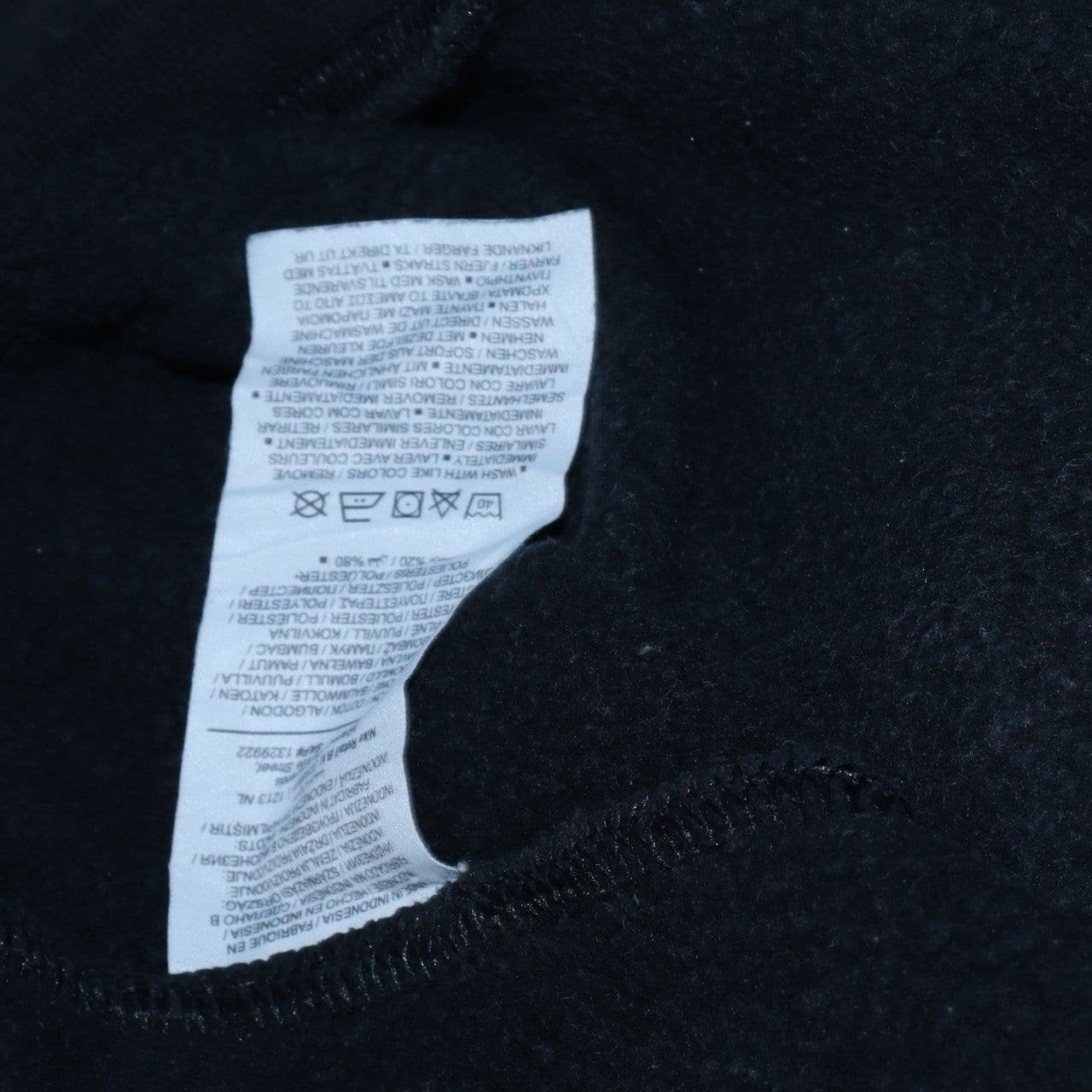 Nike Men's Black Crew Neck Fleece Sweatshirt Size L Regular Fit