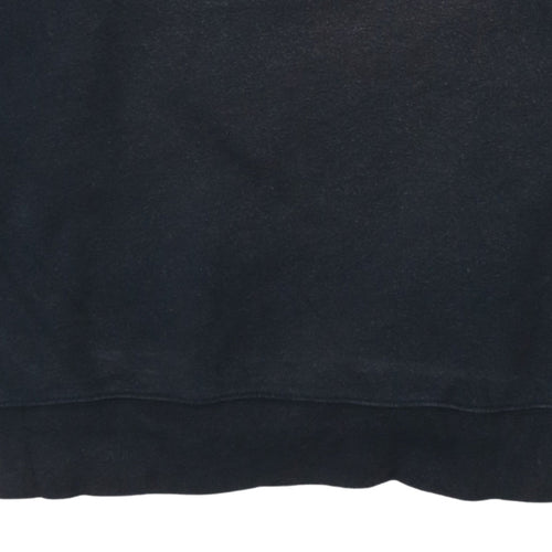 Nike Men's Black Crew Neck Fleece Sweatshirt Size L Regular Fit