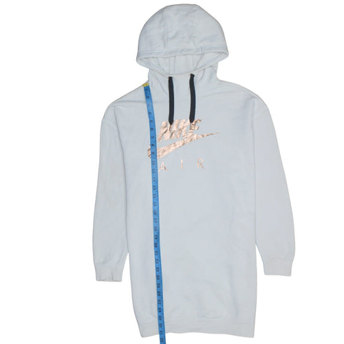 Nike Women Light Blue Long Sleeve Hooded Pullover Hoodie Dress Size S