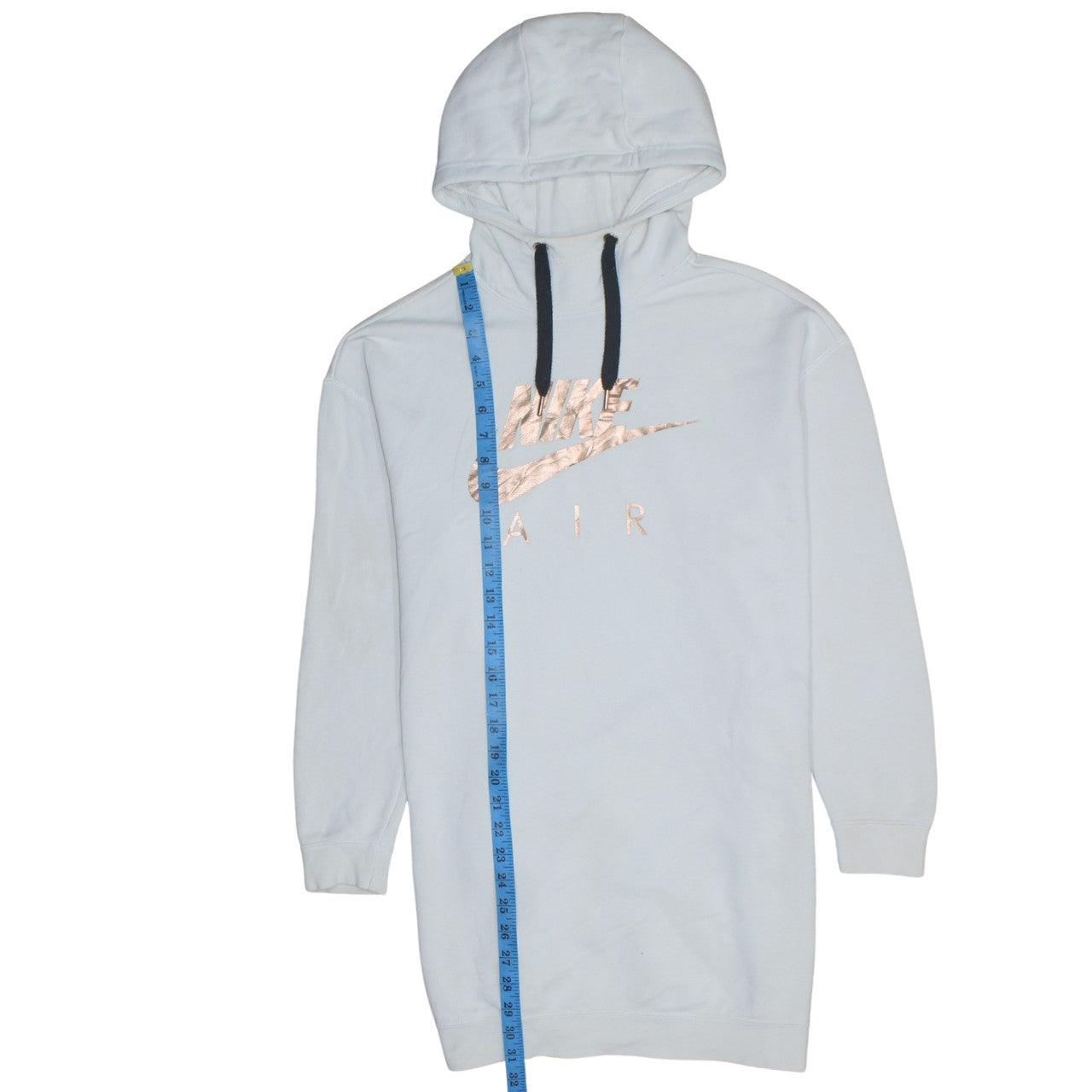 Nike Women Light Blue Long Sleeve Hooded Pullover Hoodie Dress Size S