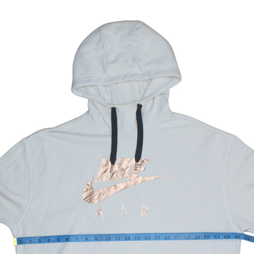 Nike Women Light Blue Long Sleeve Hooded Pullover Hoodie Dress Size S