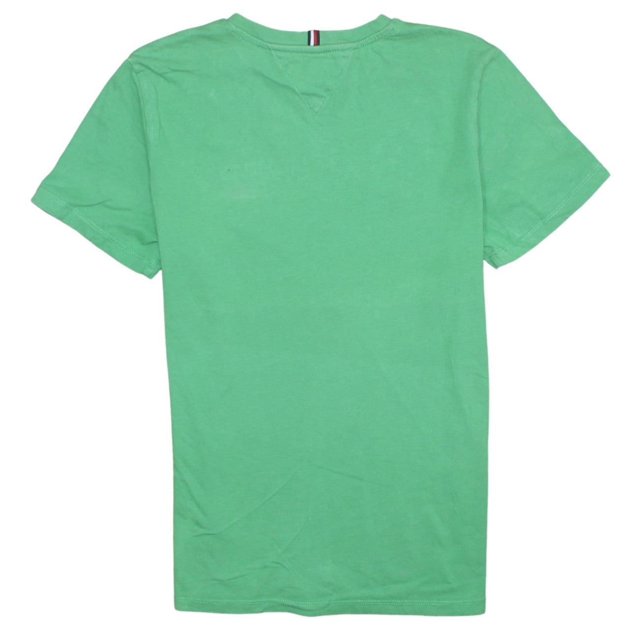 Tommy Hilfiger Boys Green Logo Short Sleeve Cotton T-Shirt Size 16 Years
