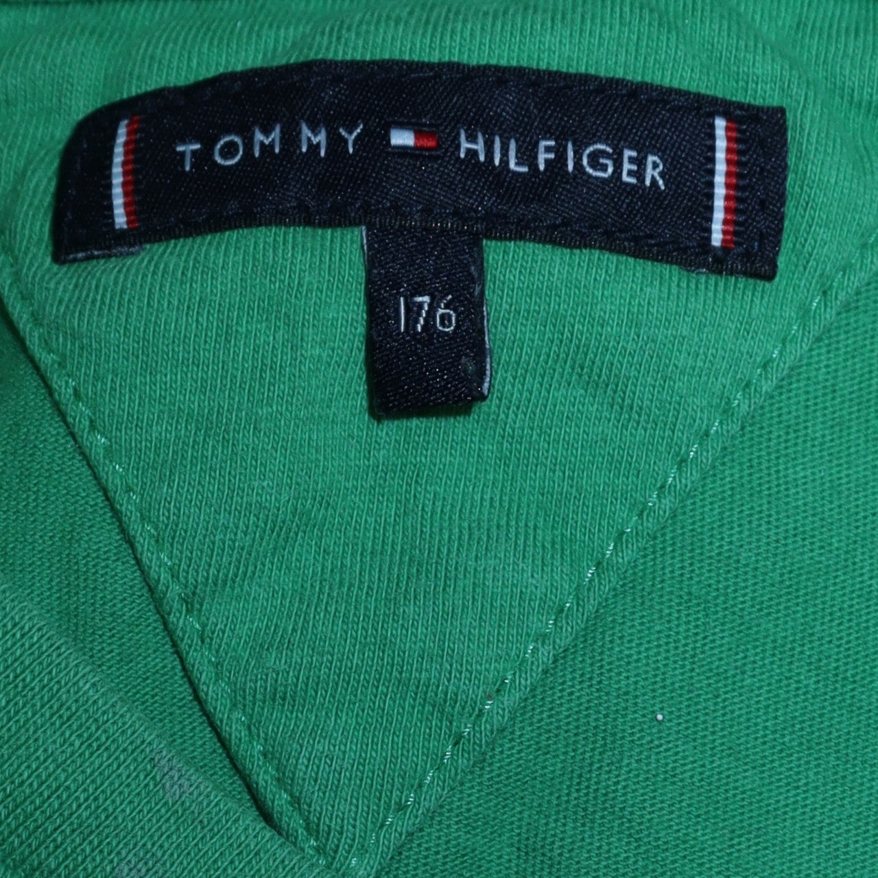 Tommy Hilfiger Boys Green Logo Short Sleeve Cotton T-Shirt Size 16 Years