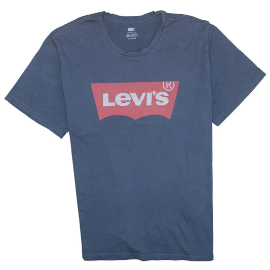 Levi's Men's Blue Graphic Short Sleeve Crew Neck T-Shirt XXL