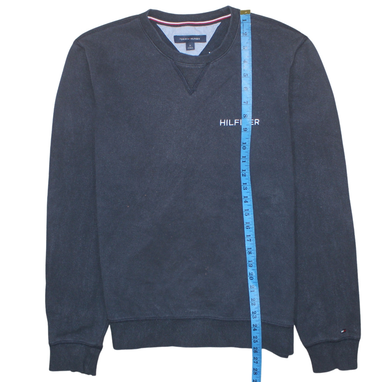 Tommy Hilfiger Men's Navy Blue Crew Neck Cotton Sweatshirt M
