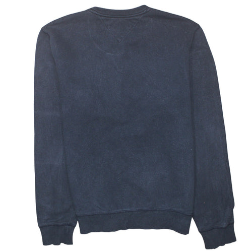Tommy Hilfiger Men's Navy Blue Crew Neck Cotton Sweatshirt M