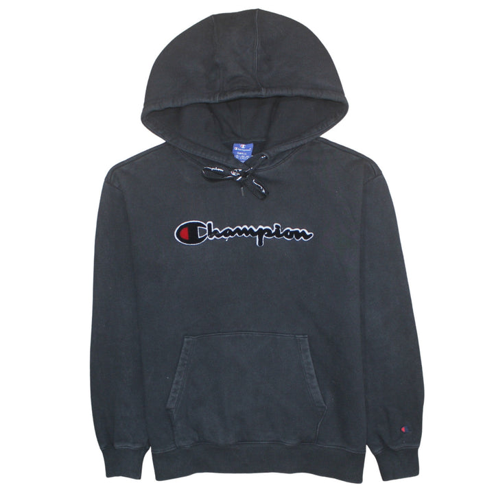 Champion Men’s Black Small Pullover Hoodie with Logo