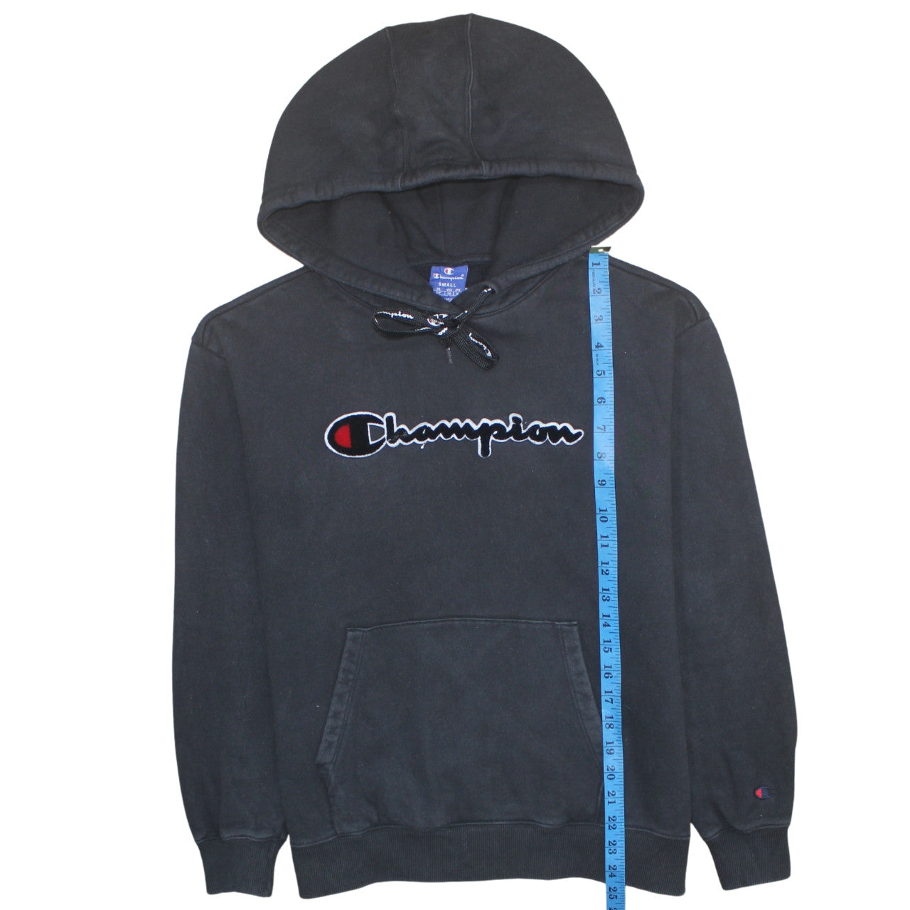 Champion Men’s Black Small Pullover Hoodie with Logo