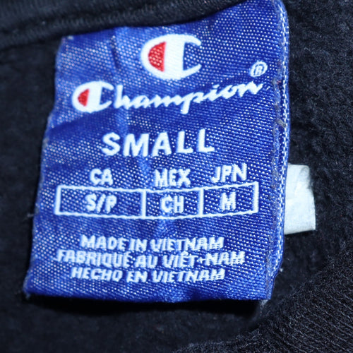 Champion Men’s Black Small Pullover Hoodie with Logo