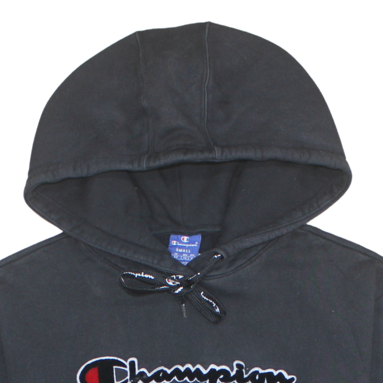 Champion Men’s Black Small Pullover Hoodie with Logo