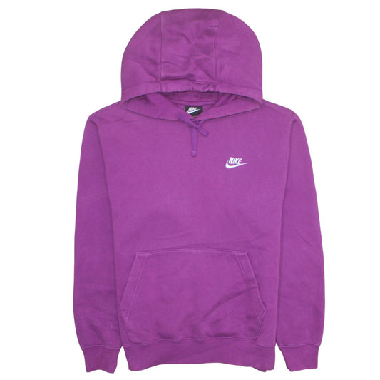Nike Women's Purple Pullover Hoodie Small Cotton Blend