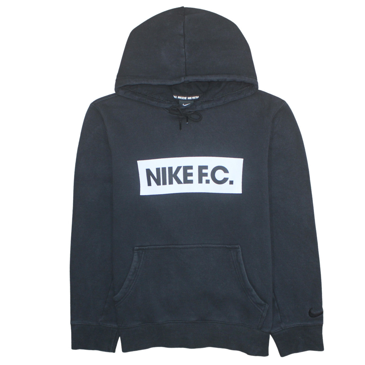 Nike Men's Black Large Pullover Hoodie Fleece Logo Sweatshirt