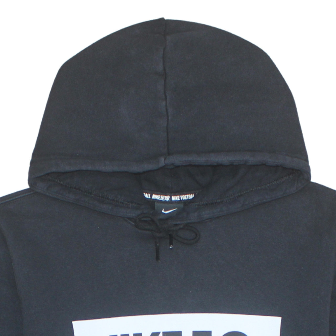 Nike Men's Black Large Pullover Hoodie Fleece Logo Sweatshirt