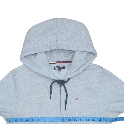Tommy Hilfiger Men's Grey Full Zip Hoodie Small Regular Fit