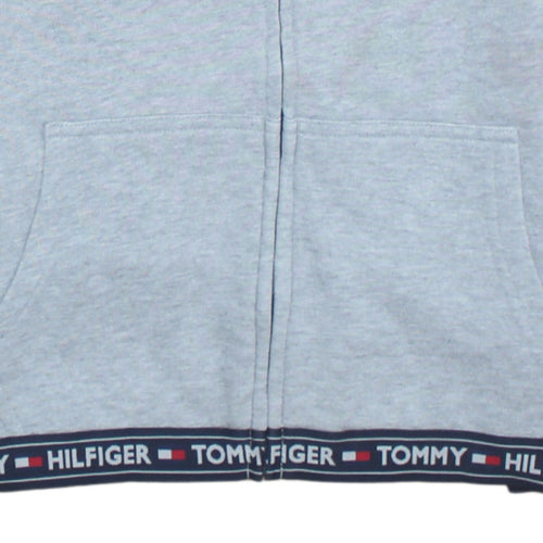 Tommy Hilfiger Men's Grey Full Zip Hoodie Small Regular Fit