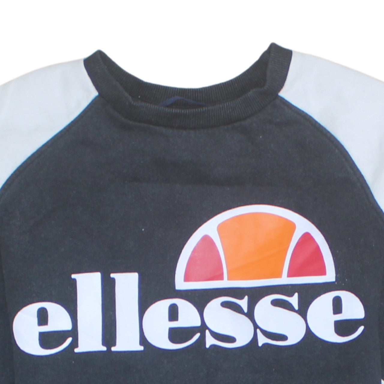 Ellesse Womens Black Grey Colourblock Sweatshirt Size 6