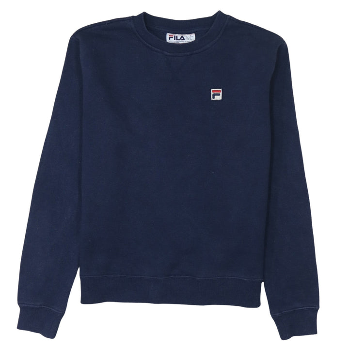 Fila Men's Blue Crew Neck Pullover Sweatshirt Size S
