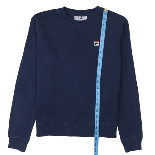 Fila Men's Blue Crew Neck Pullover Sweatshirt Size S