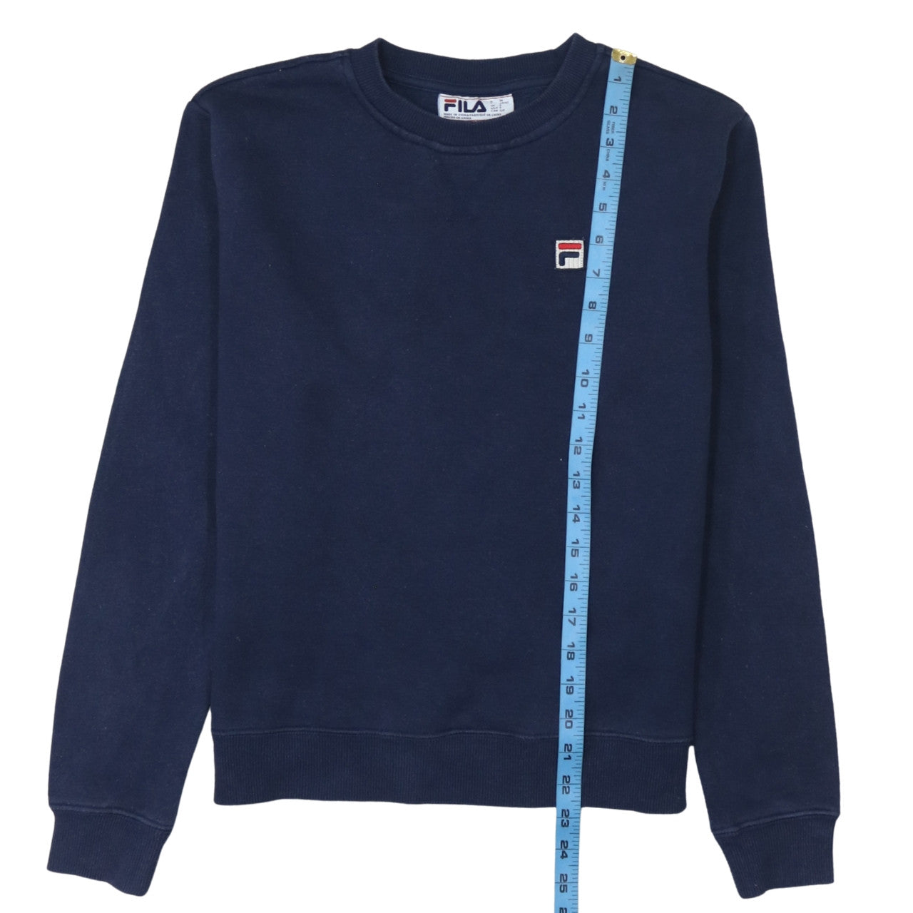 Fila Men's Blue Crew Neck Pullover Sweatshirt Size S