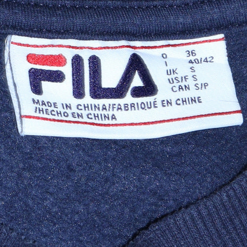Fila Men's Blue Crew Neck Pullover Sweatshirt Size S