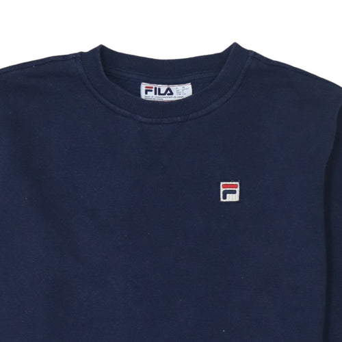 Fila Men's Blue Crew Neck Pullover Sweatshirt Size S