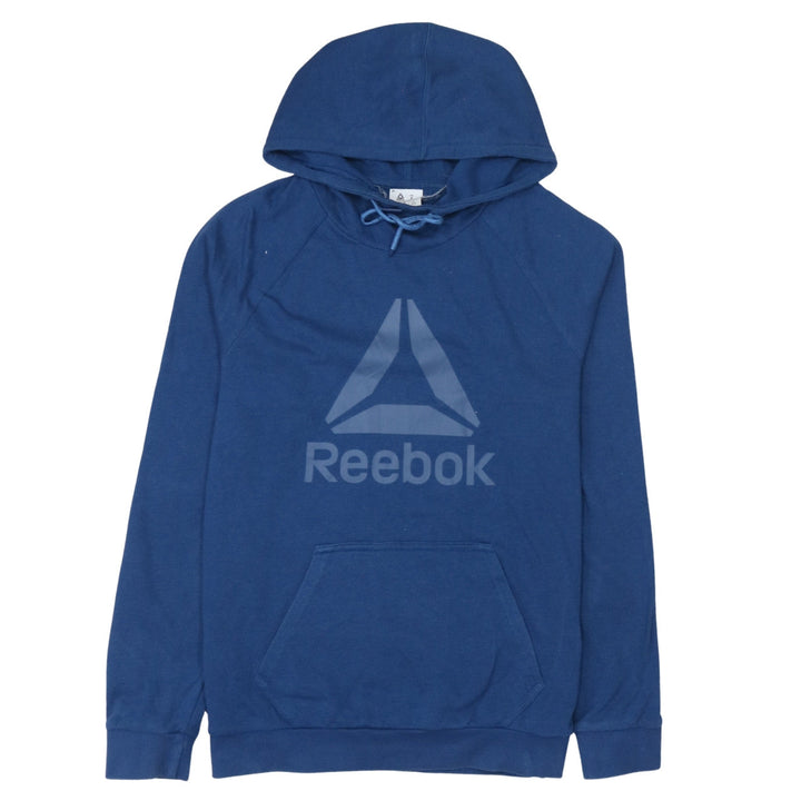 Reebok Women's Blue Pullover Hoodie Small Speedwick Cotton Blend