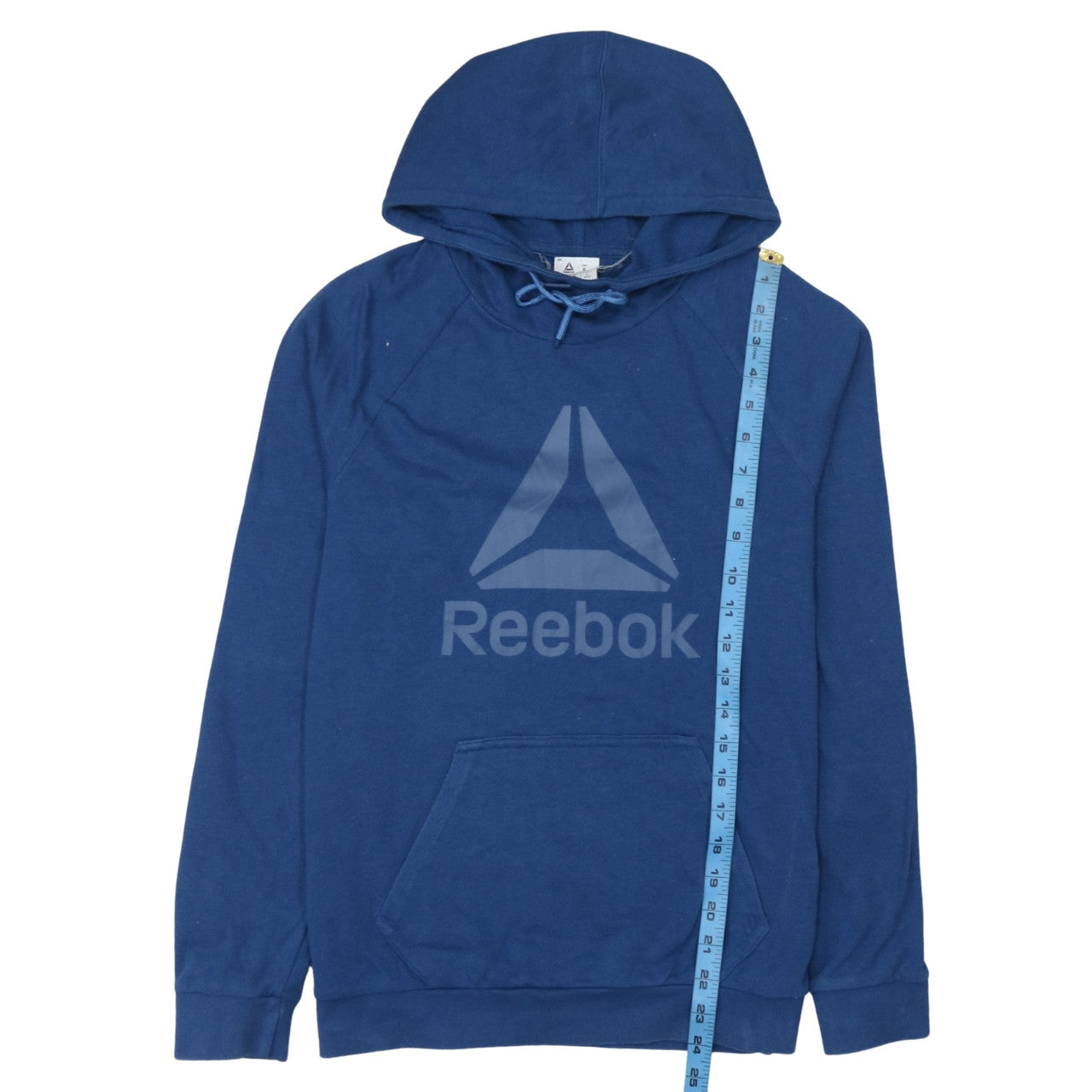 Reebok Women's Blue Pullover Hoodie Small Speedwick Cotton Blend