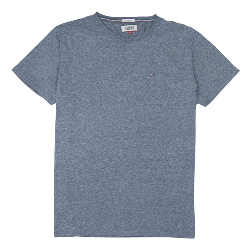 Tommy Jeans Men's Blue Regular Fit Crew Neck Cotton T-Shirt XL