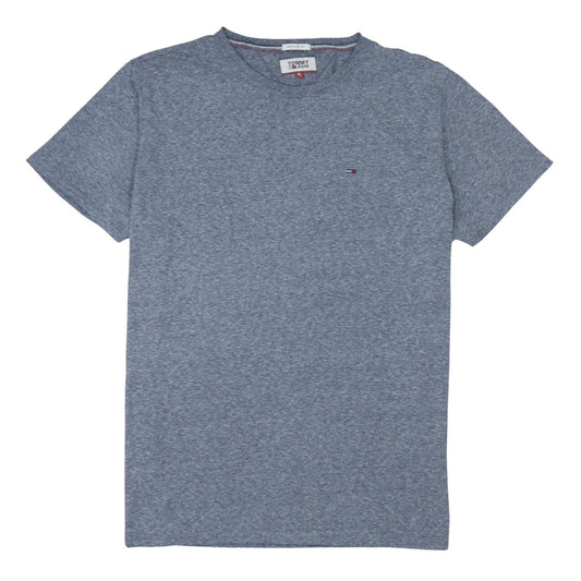 Tommy Jeans Men's Blue Regular Fit Crew Neck Cotton T-Shirt XL