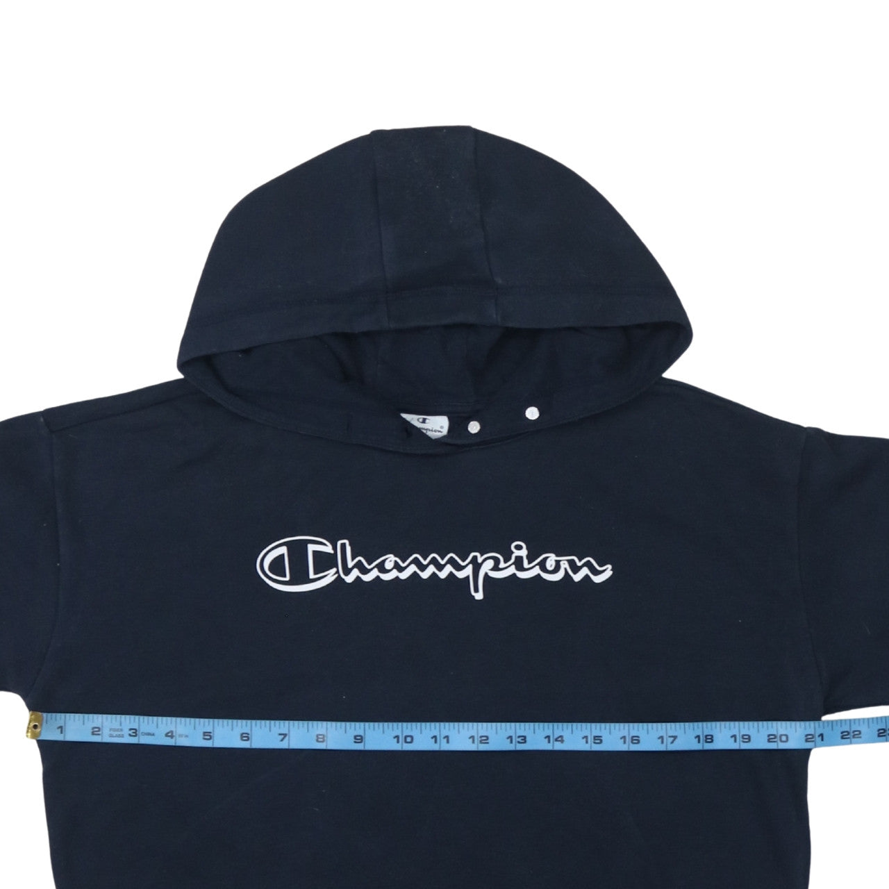 Champion Women's Black Large Pullover Hoodie with Logo Detail