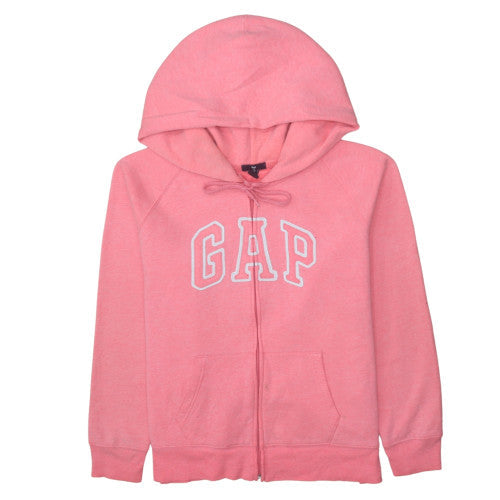 GAP Women Pink Full Zip Hoodie XL Cotton Blend Casual Sweatshirt