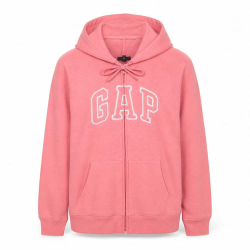 GAP Women Pink Full Zip Hoodie XL Cotton Blend Casual Sweatshirt