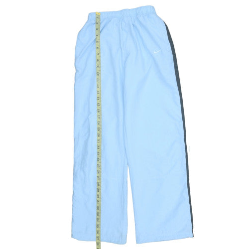 Nike Boys Blue Track Pants Size 12-13 Years Elastic Waist Polyester